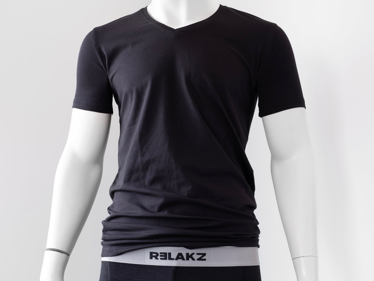 BAMBOO COTTON | T-shirt V-neck - Extra Long (2-pack)