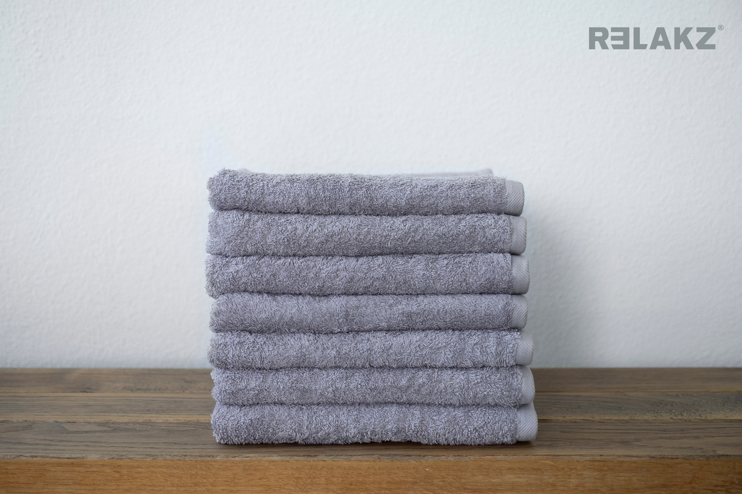RELAKZ basics | BASIC COTTON | 550 gsm | Handdoek 50 x 100 cm (7-pack)