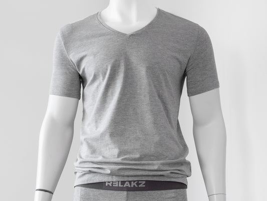 RELAKZ | LENZING MODAL | T-shirt Deep V-neck - Extra Lang (2-pack)
