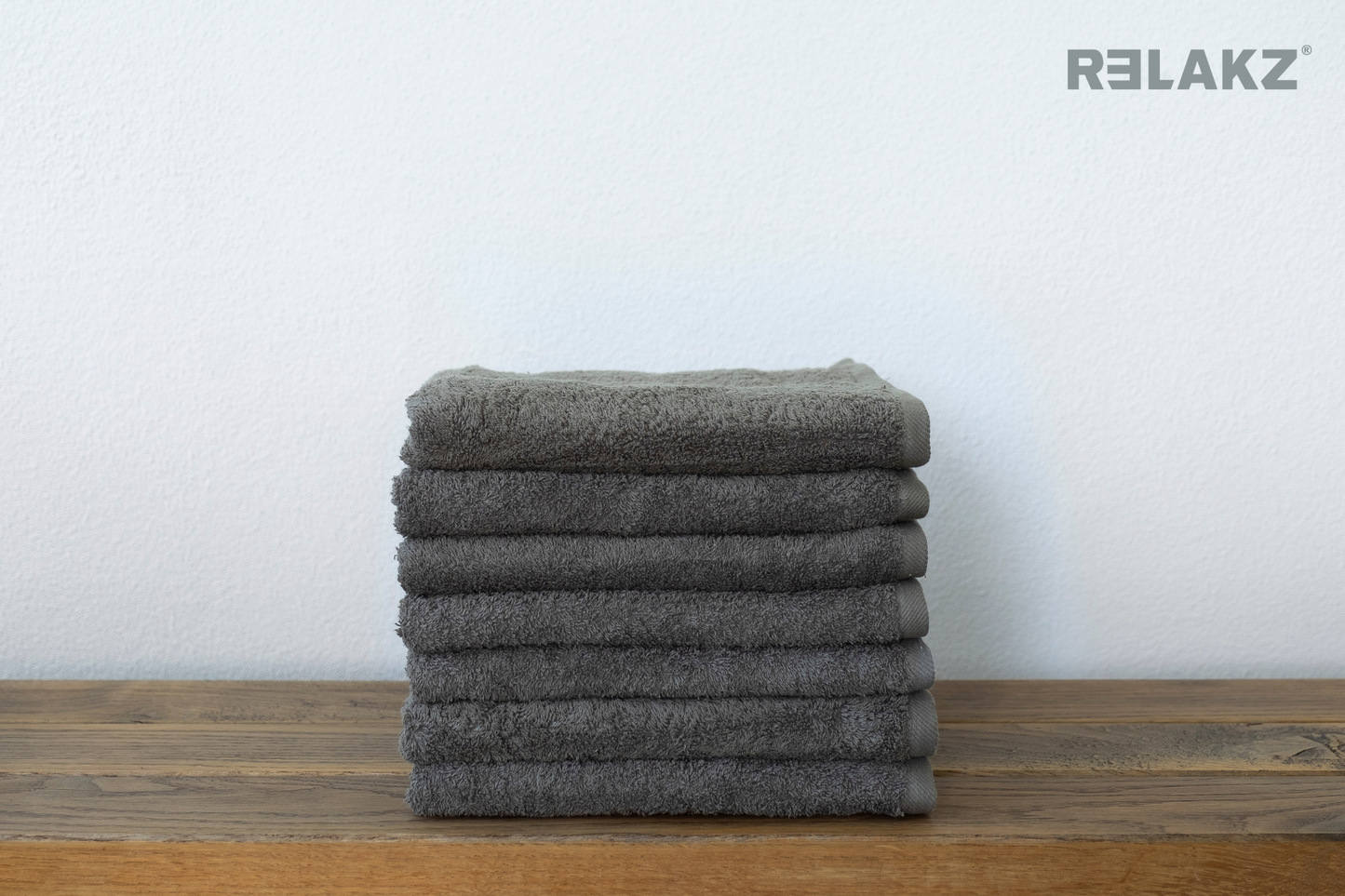 RELAKZ basics | BASIC COTTON | 550 gsm | Handdoek 50 x 100 cm (7-pack)