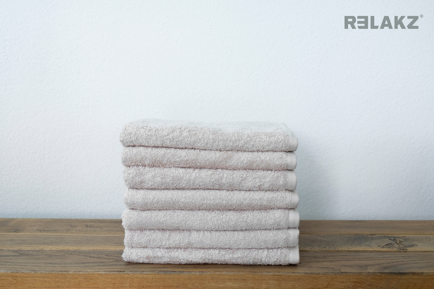 RELAKZ basics | BASIC COTTON | 550 gsm | Handdoek 50 x 100 cm (7-pack)