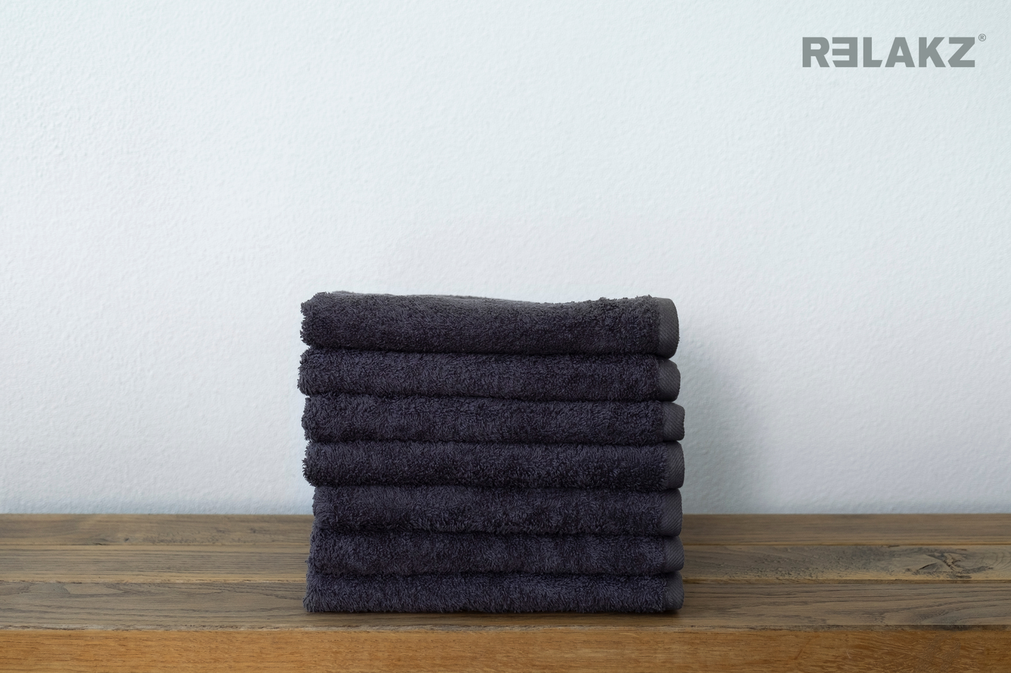 RELAKZ basics | BASIC COTTON | 550 gsm | Handdoek 50 x 100 cm (7-pack)