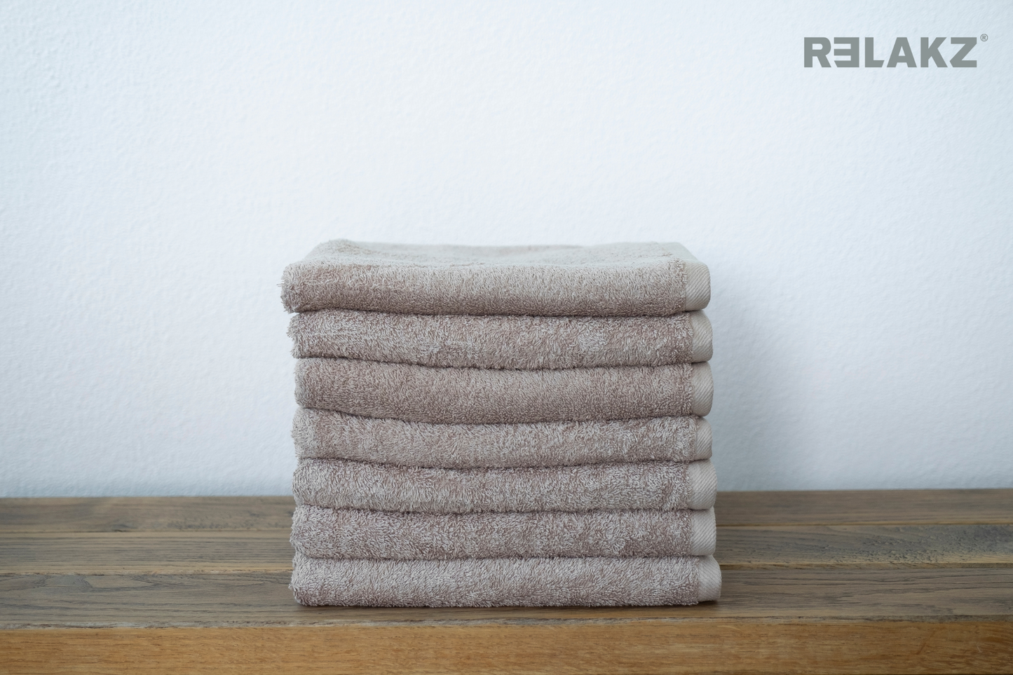 RELAKZ basics | BASIC COTTON | 550 gsm | Handdoek 50 x 100 cm (7-pack)