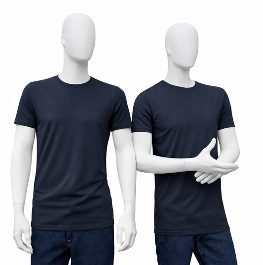 RELAKZ | ORGANISCH KATOEN | T-shirt Round Neck - Extra Lang (2-pack)