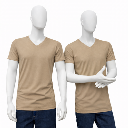 RELAKZ | ORGANISCH KATOEN | T-shirt Deep V-neck - Extra Lang (2-pack)