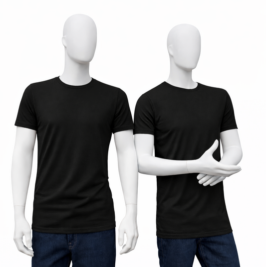 RELAKZ | BAMBOE KATOEN | T-shirt Round Neck - Extra Lang (2-pack)