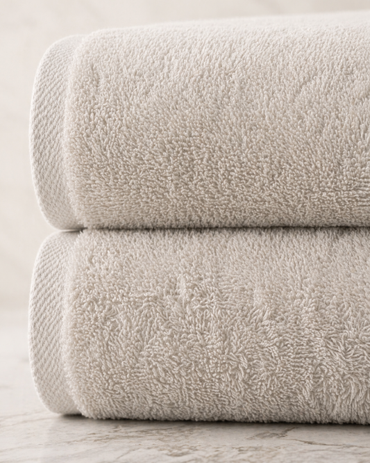 Basic Katoen - Badgoed - 550 GSM - Shell Beige