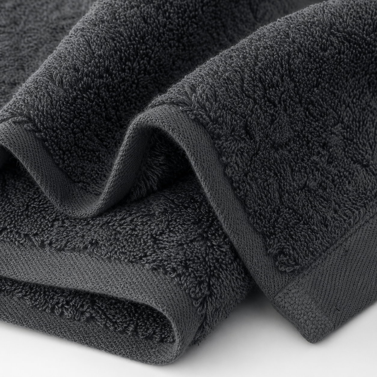 Basic Katoen - badgoed - 550 GSM - Steel Grey