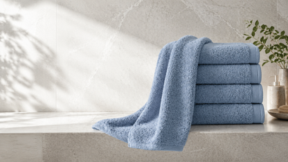 Luxe Katoen - Badgoed - 700 GSM-  Airy Blue