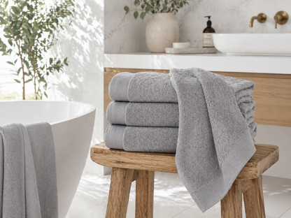 Luxe Katoen - Badgoed - 700 GSM - Glacier Grey
