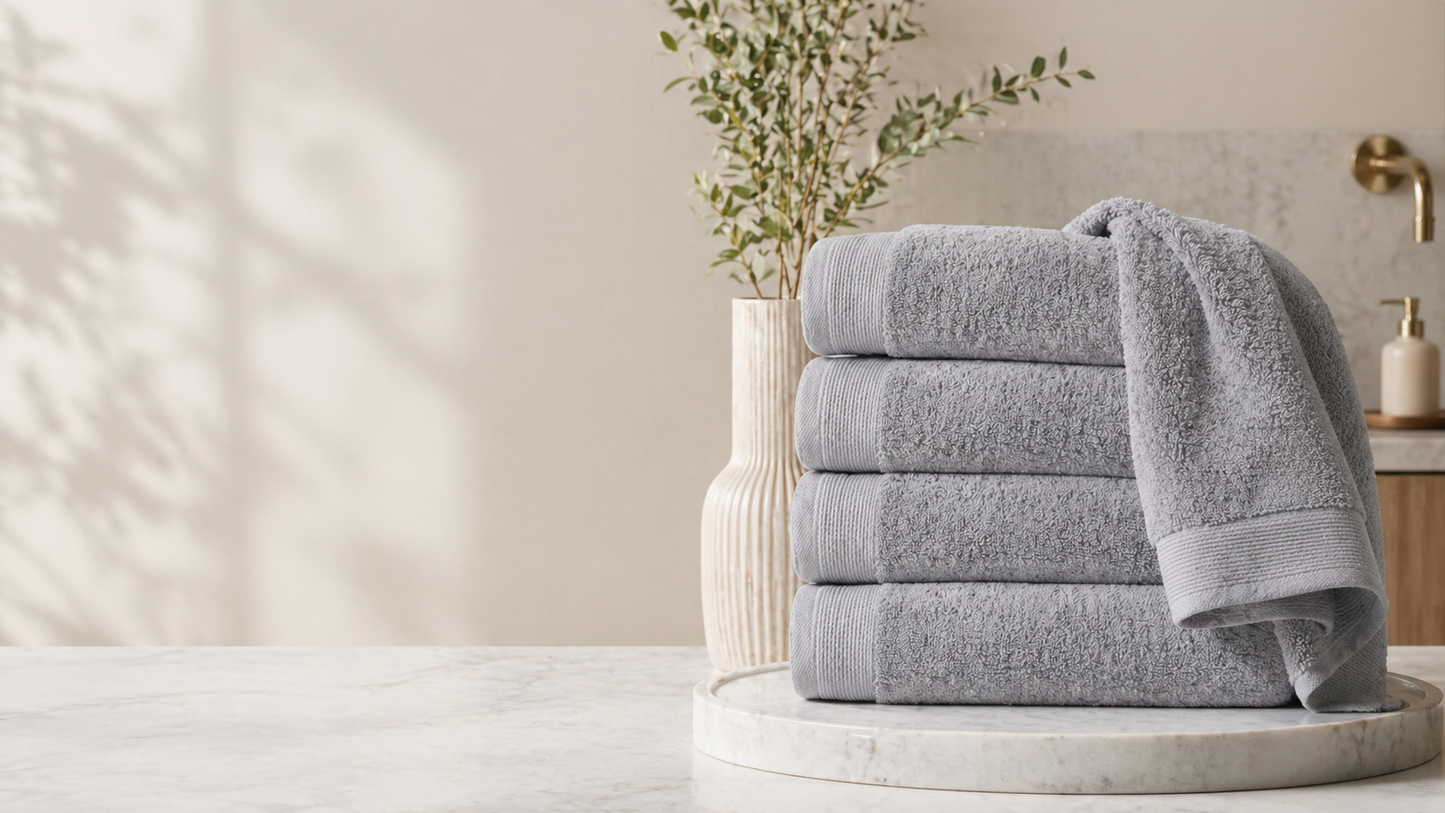 Luxe Katoen - Badgoed - 700 GSM - Glacier Grey