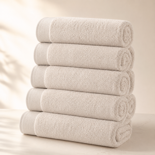 Luxe Katoen - Badgoed - 700 GSM -  Shell Beige