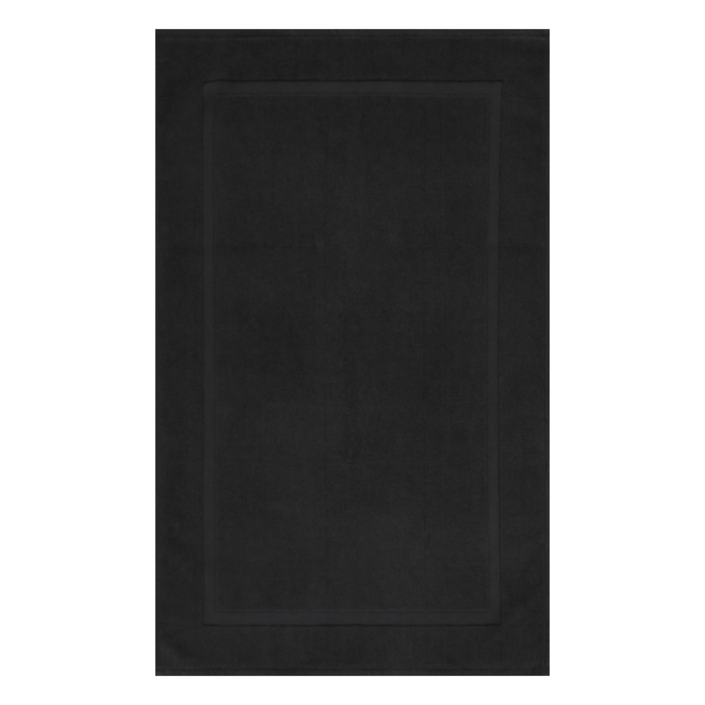 Luxe katoenen badmat - 1200 GSM - 60 x 100 cm - Zwart