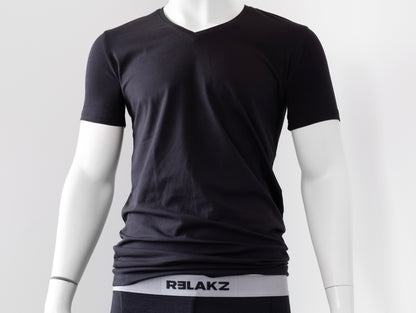 BAMBOO COTTON | T-shirt V-neck - Extra Long (2-pack)