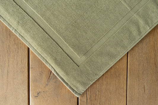 RELAKZ | KATOEN | 1200 gsm | Badmat 60 x 100 cm | Fog Green