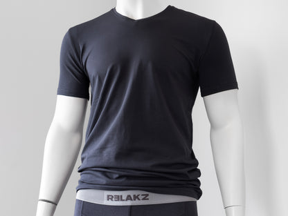 BAMBOO COTTON | T-shirt V-neck - Extra Long (2-pack)