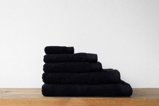 LUXE KATOEN | 700 gsm | Handdoek | Black