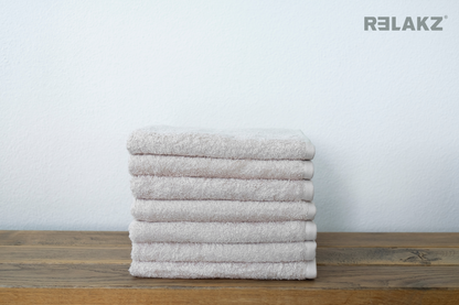 RELAKZ basics | BASIC COTTON | 550 gsm | Handdoek 50 x 100 cm (7-pack)
