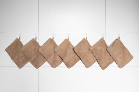 BASIC KATOEN | 550 gsm | Washand | Warm Sand