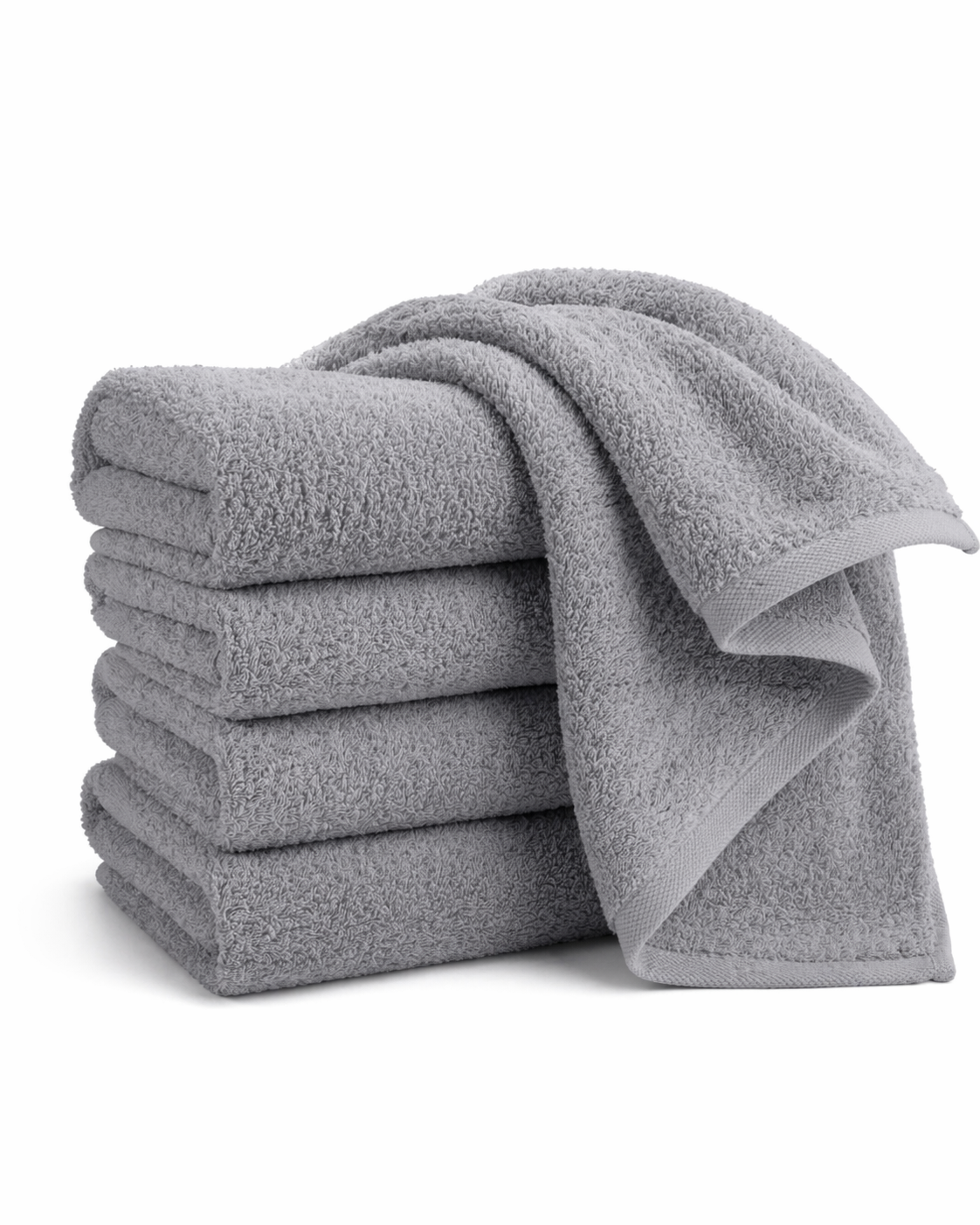 Basic Katoen - Badgoed - 550 GSM - Glacier Grey