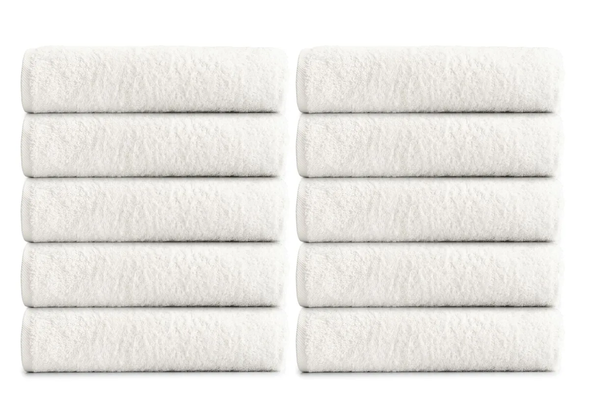 Handdoek 10-pack. Wit