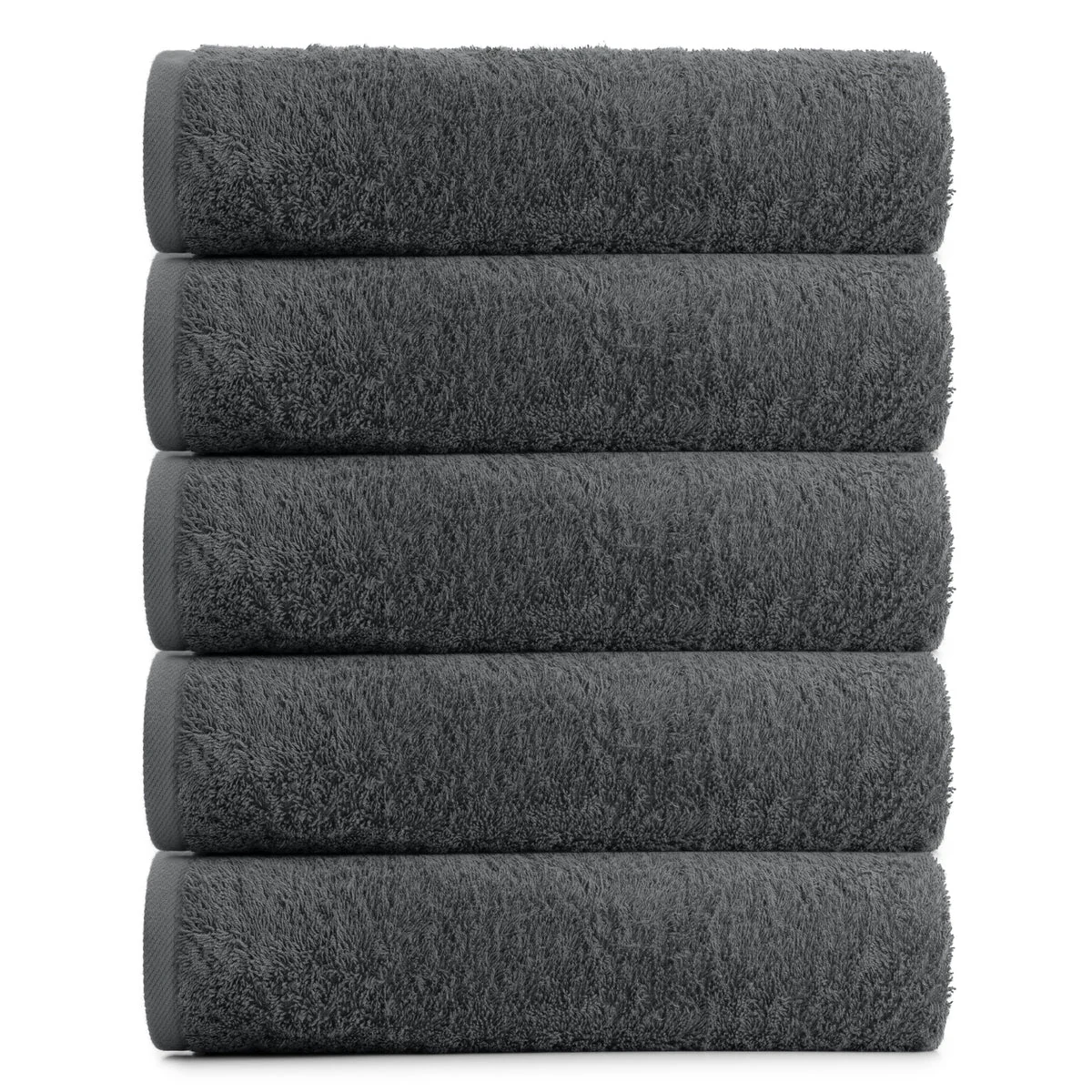 Basic katoenen badgoed. Steel Grey. 550 GSM